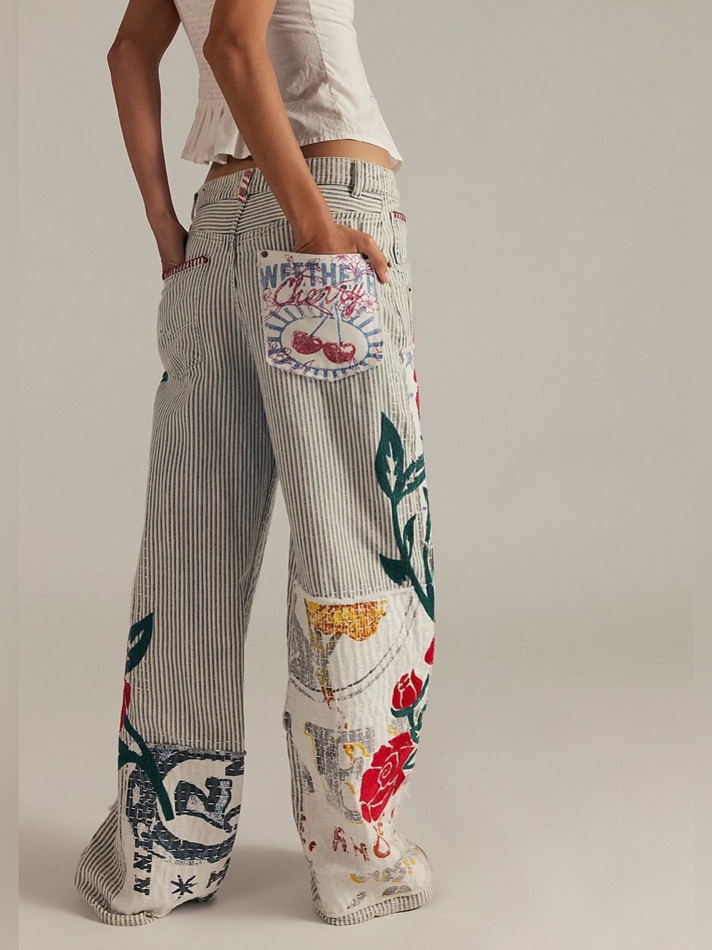 Free People X We The Free Lost And Found Boyfriend Jeans - Picture 2 of 5